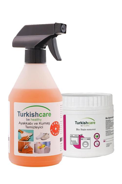 Çok Amaçlı Leke Çıkarıcı Sprey 500ml + Organik Bio Çamaşır Ve Bulaşık Leke Çıkarıcı Toz 500 Gr