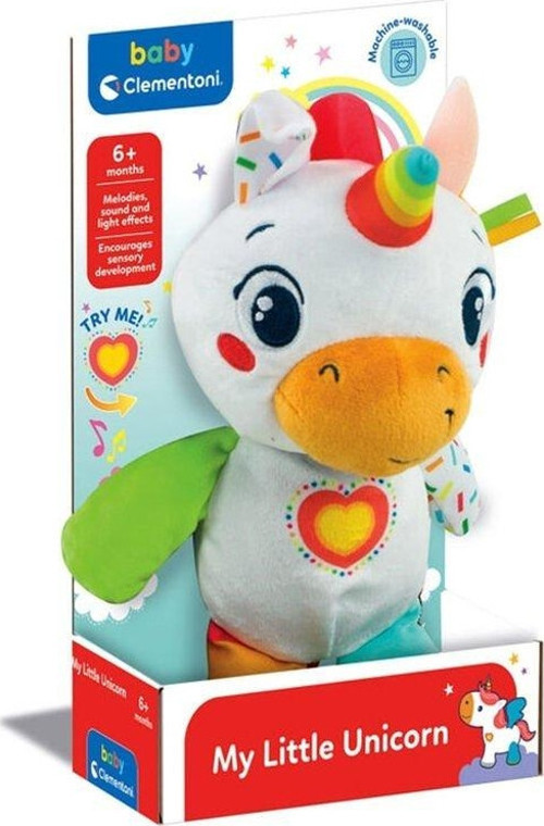 17846 Baby Clementoni - Tek Boynuzlu At Peluş Oyuncak