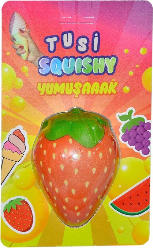 0007 Köpük Squishy Çilek -Tusi