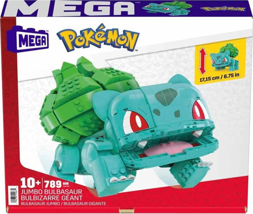 HNT96 MEGA Pokémon™ Jumbo Bulbasaur 789 parça +10 yaş