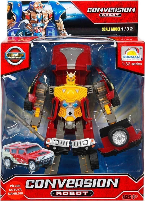 81234 Sunman, 1:32 Sesli ve Işıklı Dönüşebilen Robot