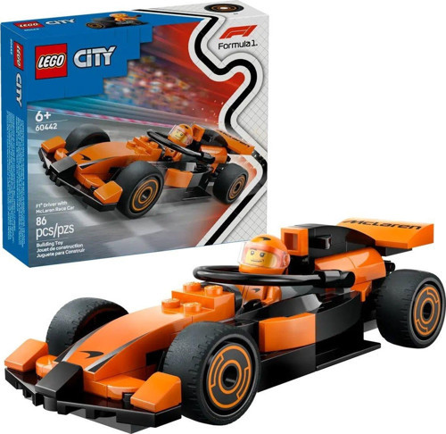 City 60442 McLaren Yarış Arabalı F1 Sürücüsü 86 Parça +6 Yaş