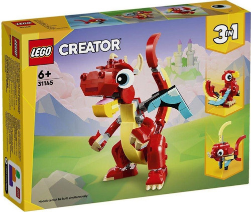 Creator 31145 3ü1 arada Kırmızı Ejderha 149 Parça +6 Yaş