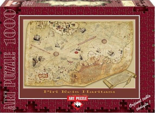 4308 Art Puzzle Piri Reis Haritası 1000 Parça Puzzle