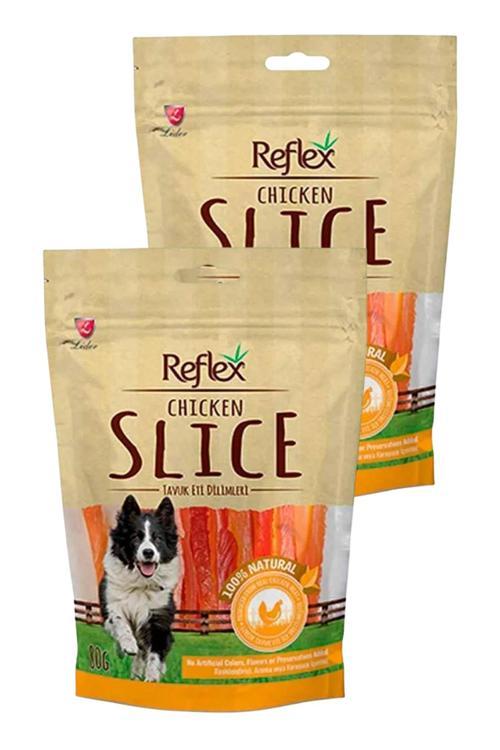 Slice Yumuşak Tavuk Dilimi Köpek Ödül Maması 80gr İkili Paket