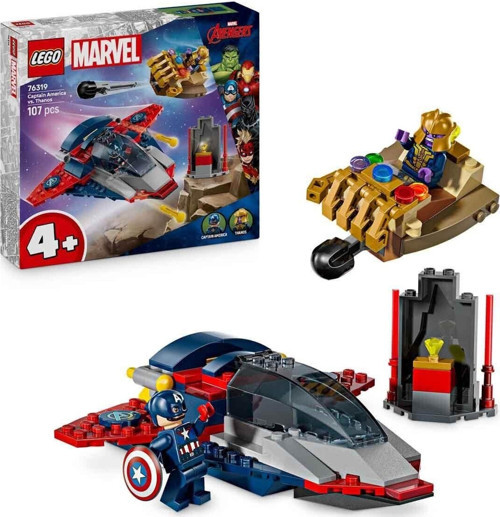 Marvel 76319 Kaptan Amerika Thanosa Karşı 107 Parça +4 Yaş