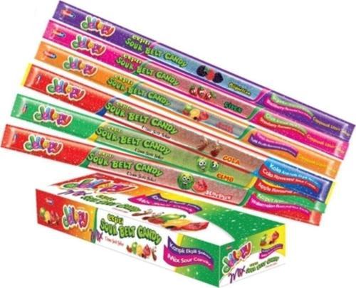 Jellopy Karışık Meyve Aromalı Ekşili Şerit Yumuşak Şeker 20 g X 72'li