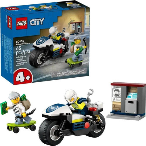 City 60455 Polis Motosikleti Takibi 65 Parça +4 Yaş