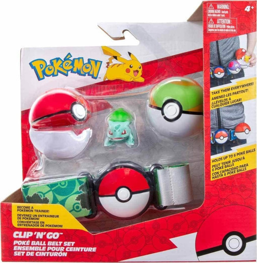 POK PKW2715 Pokemon Clip 'N' Go Pokeball Kemer ve Bulbasaur -Necotoys