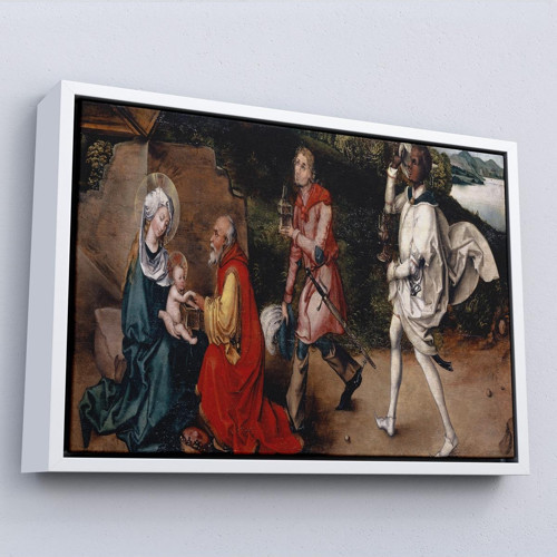 Çerçeveli Albrecht Dürer - Magi'Nin Hayranlığı Tablosu-7049
