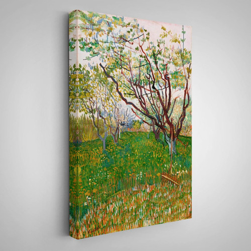 Çerçeveli Vincent Van Gogh - Meyve Çiçekleri Tablosu-7450