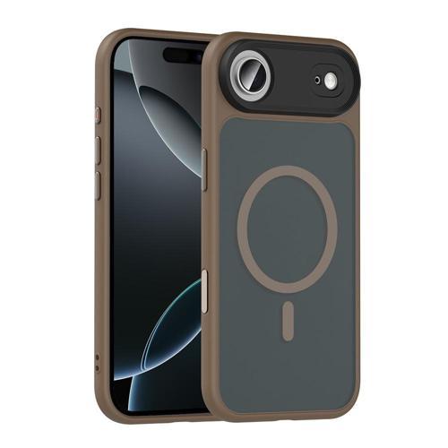 iPhone 17 Air Kılıf Mat Arka Yüzey Wireless Şarj Özellikli Flet M-safe Kılıf