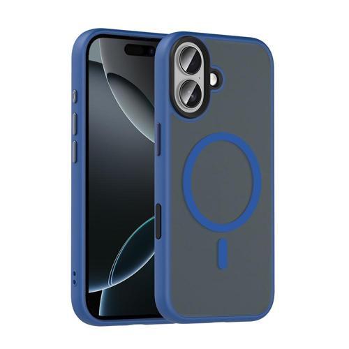 iPhone 17 Kılıf Mat Arka Yüzey Wireless Şarj Özellikli Flet M-safe Kılıf