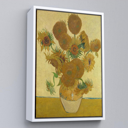 Çerçeveli Vincent Van Gogh - Ayçiçekleri Tablo-7468