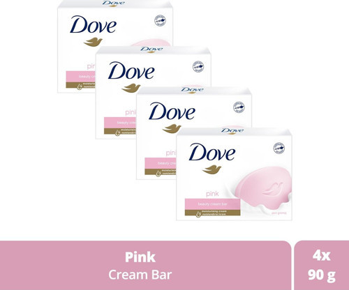 Beauty Cream Bar Katı Güzellik Sabunu Pink Nemlendirici Etkili 90 G X4 Adet