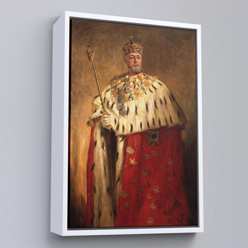 Çerçeveli Oscar Frederick Iı'Nin Portre Tablo-8037