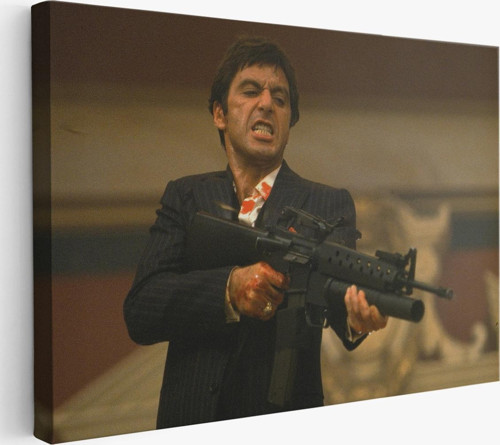 Scarface Alpacino İtalyan Mafya Kanvas Tablo-5147