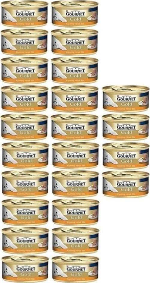 Gold Kıyılmış Hindili Kedi Konservesi 24x85 gr