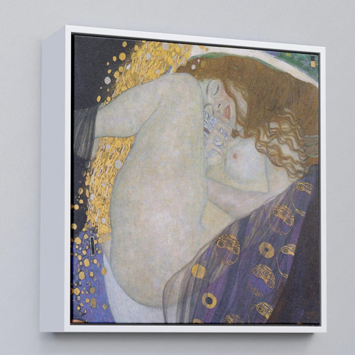 Çerçeveli Gustav Klimt'İn Danae Tablosu-8318