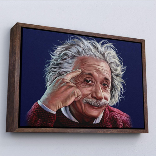 Çerçeveli Albert Einstein Tablosu-7252