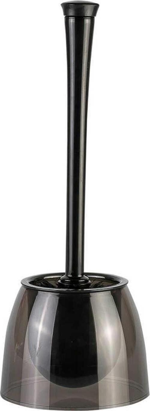 Neon Tuvalet Fırçası Gövde Şeffaf Siyah Sap Opak Siyah