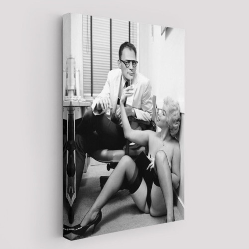 Marilyn Monroe İle Arthur Miller Duvar Tablosu-6063