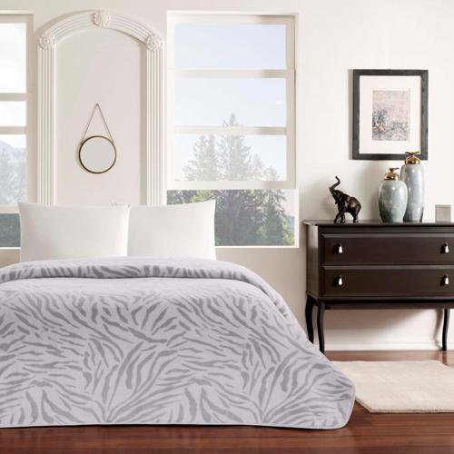 ZOE TEK KİŞİLİK POLYESTER BATTANİYE GRİ