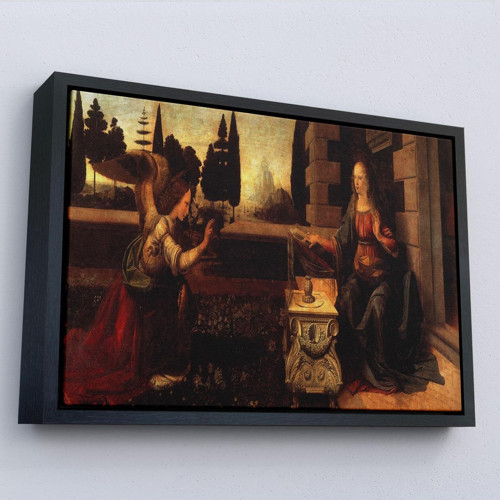 Çerçeveli Leottç.Knvdo Da Vinci - Duyuru Tablo - Annunciation-7096