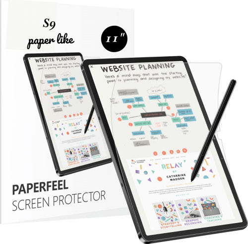 Galaxy Tab S9 SM-X710 Uyumlu Gerçek Kağıt Hissi Parlama Önleyici Paper Like Ekran Koruyucu