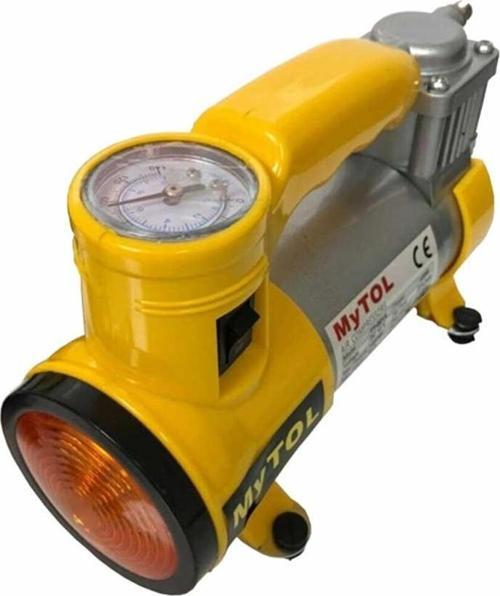 Metal Gövdeli ve Işıklı Mini Araç Hava Kompresörü
