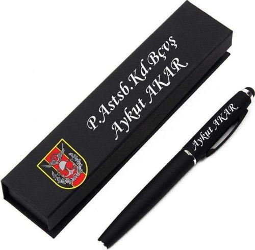 Kişiye Özel Türk Silahlı Kuvvetleri Logolu Kutulu Hediye TüKenmez Rubber Kalem