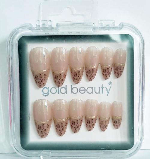 Beauty Kedi Gözü Takma Tırnak 12 li EP-1527 - 26 Ten Ucu Desenli