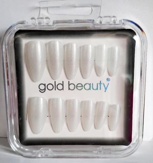 Beauty Kedi Gözü Takma Tırnak 12 li EP-1527 - 7 Sedefli Beyaz