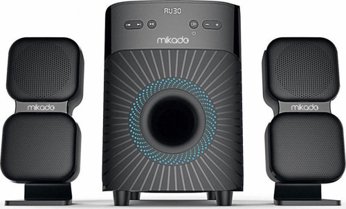 Md-360Bt 2+1 38W Bt-Aux-Usb-Fm-Led Ekran Multimedia Speaker
