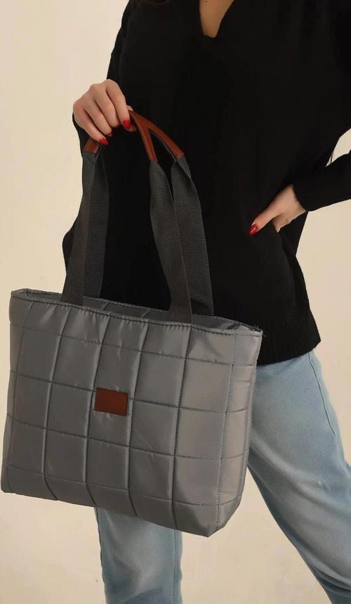 4375 Kadın Kapitone El & Omuz Çantası