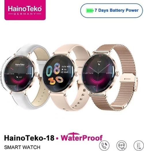 Haino Teko 18 Akıllı Saati – Şıklık ve Teknolojinin Zarif Buluşması! 7 Gün Batarta Süresi