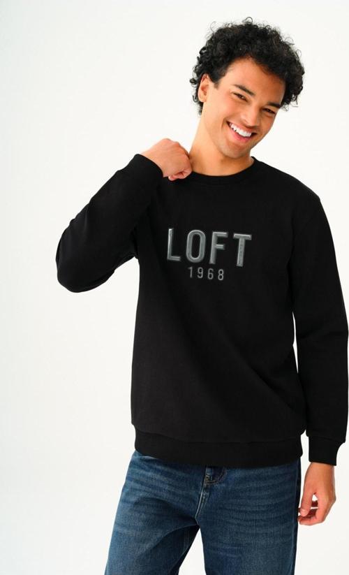 Erkek Sweatshirt Siyah Lf2037395
