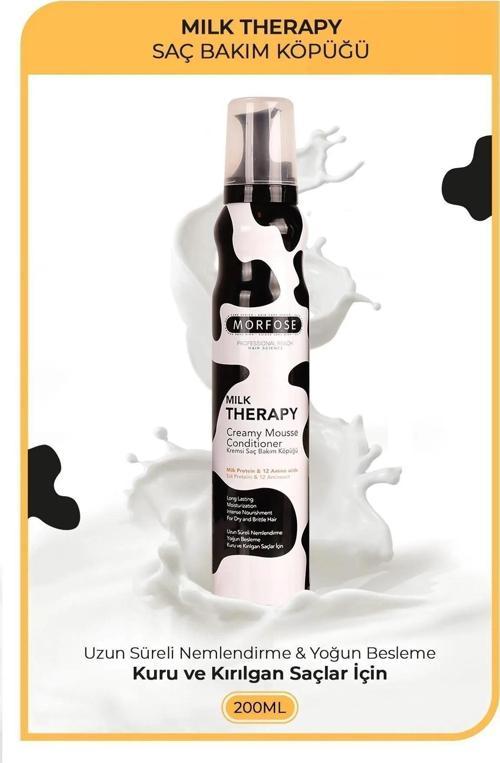 Milk Therapy Kremsi Saç Bakım Köpük 200 ML - Besleyici Koruyucu - mrfs