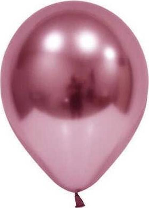 BALON KROM PARLAK 5 İNC PEMBE 100 ADET