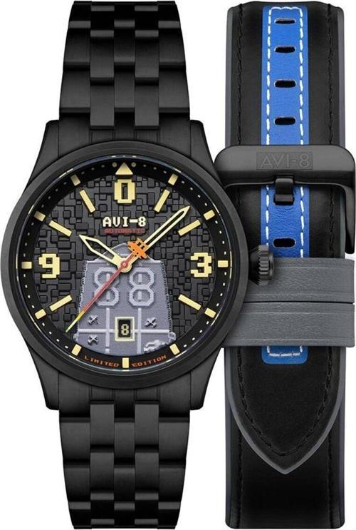 Flyboy Capcom 1942 Otomatık Pıxel Av-4121-33 (Seiko Nh35 Mekanizmalı) Erkek Kol Saati