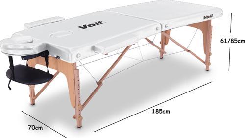55003 Katlanabilir Masaj Masası - Beyaz