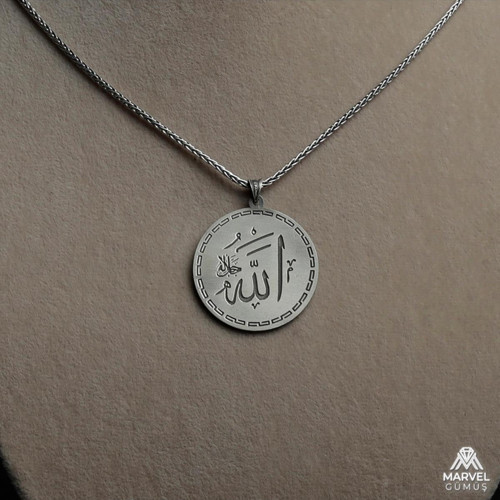 Allah Muhammed İşlemeli Kolyeler