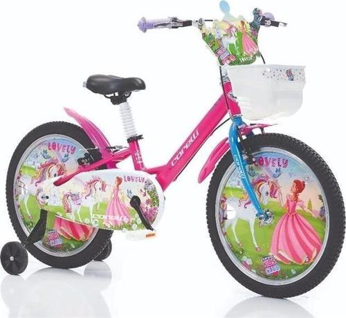 LOVELY KIZ ÇOCUK BİSİKLETİ V 16 JANT PEMBE KIRMIZI