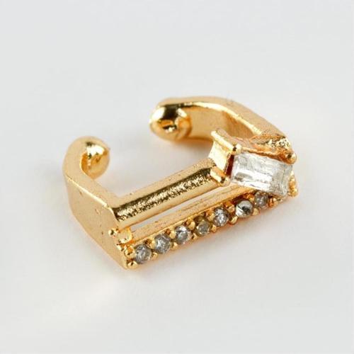 Tek Sıra Zirkon Taşlı Kıkırdak Küpe