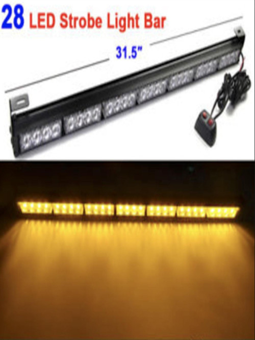 Tepe Led Bar Çakarlı Off Road 12-36V 68Cm Sarı-Sarı Metal Gövde