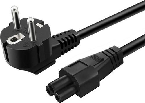 Notebook Adaptör Güç Kablosu 1.2 Mt Yonca Başlık Power Kablo Laptop Şarj Adaptörü İçin