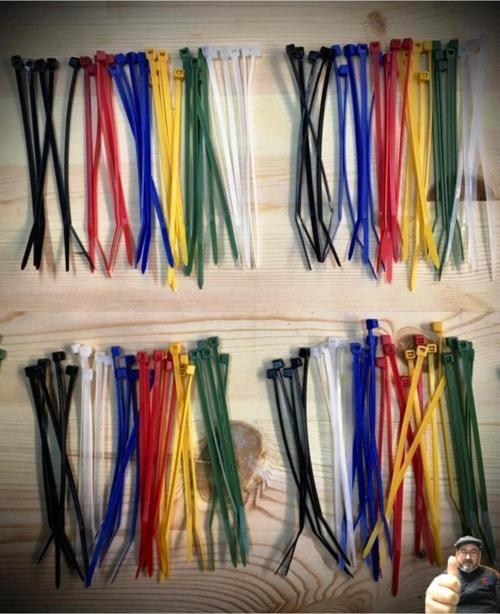 Renkli Kablo Bağı Cırt Kelepçe 2,5X100