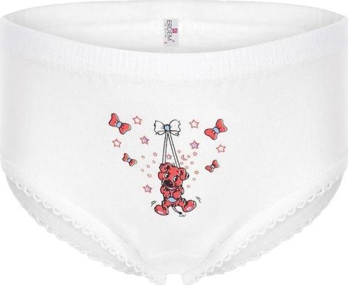 İç Giyim Beyaz Ribana 3 Adet Baskılı Kız Çocuk Külot