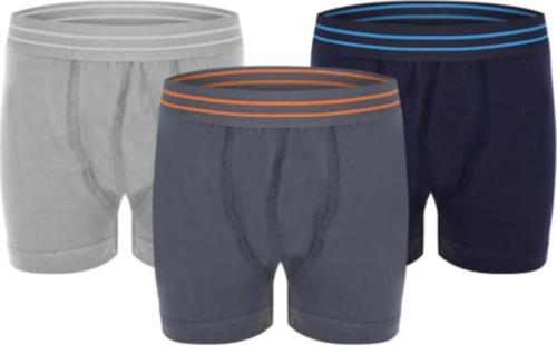 İç Giyim Grimelanj-Siyah-Beyaz 3'Lü Erkek Çocuk Elastan Boxer