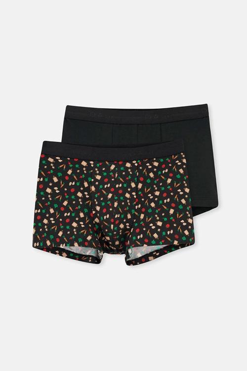 2Li Düz Ve Desenli Micro Modal Boxer